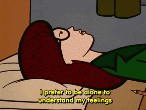 Daria I Prefer To Be Alone To Understand My Feelings GIF - Daria I Prefer To Be Alone To Understand My Feelings Alone GIFs