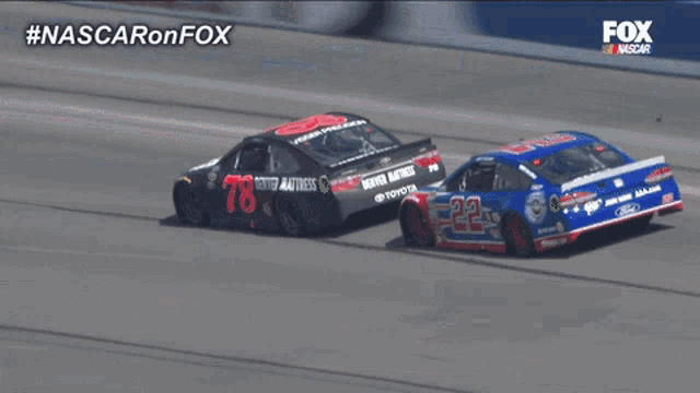 a race car with the number 22 on the back