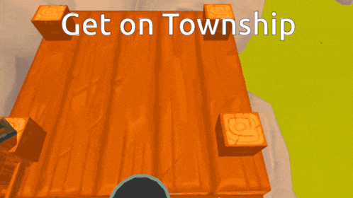 a cartoon character wearing a mask and a hood with the words get on township written above her