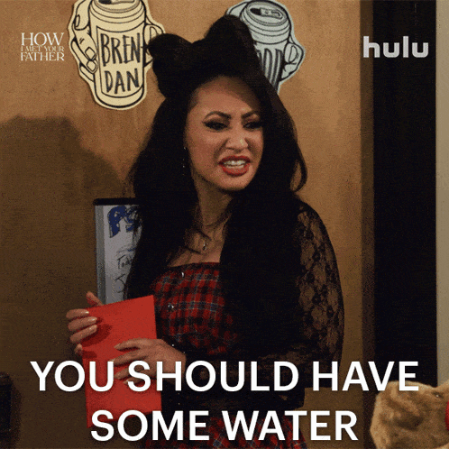 You Should Have Some Water Valentina GIF - You Should Have Some Water Valentina How I Met Your Father GIFs