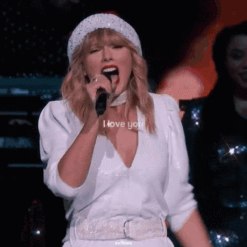I Love You Taylor Swift GIF - I Love You Taylor Swift Christmas Is Over GIFs