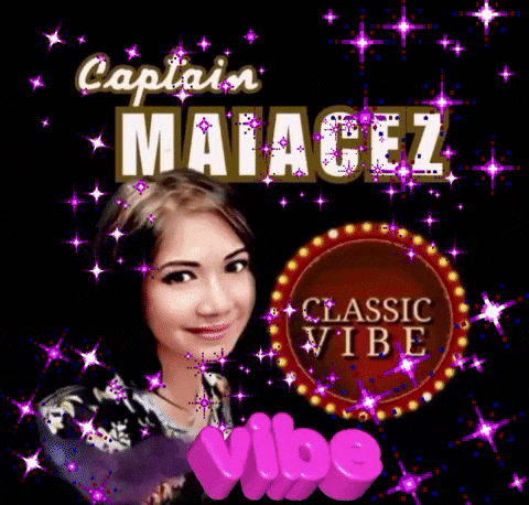 a picture of a woman with the words captain matacez classic vibe