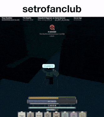 a screen shot of a video game with the words setrofanclub on the top