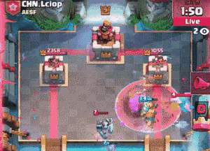a clash of clans game is being played on a computer