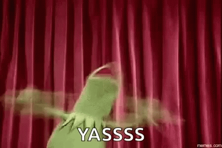 Kermit The Frog Yas GIF - Kermit The Frog Yas Freaking Out GIFs