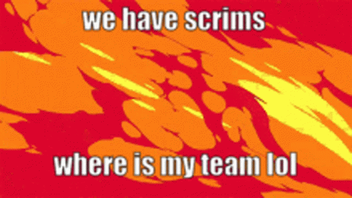 Scrims We Have Scrims GIF - Scrims We Have Scrims Where Is My Team GIFs