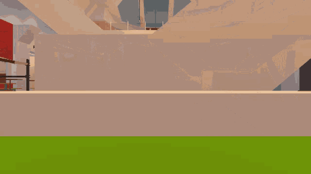 a computer generated image of a shopping mall with a sign that says abbot 's