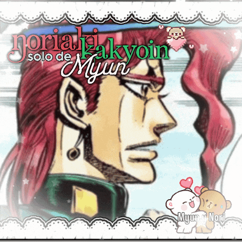 a drawing of a man with red hair and the words " solo de myun "