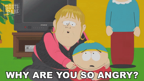 Why Are You So Angry Eric Cartman GIF - Why Are You So Angry Eric Cartman Stella Reid GIFs
