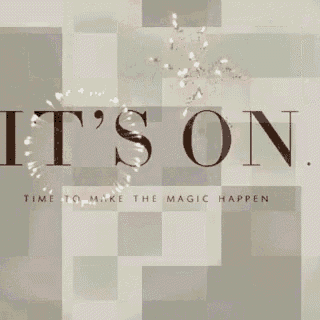 a sign that says it 's on time to make magic happen