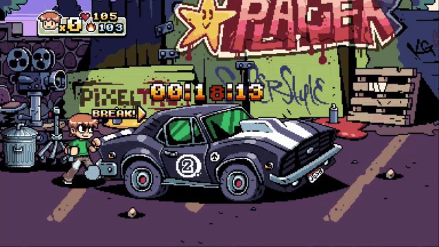 a pixel art drawing of a car with the number 2 on the side