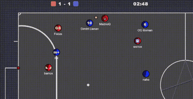 a screen shot of a basketball game with red scores
