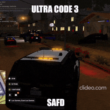 a screenshot of a video game with the words ultra code 3 on it
