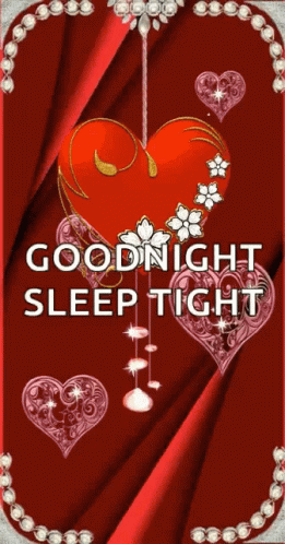 Goodnight Sleep Tight GIF - Goodnight Sleep Tight Hearts GIFs