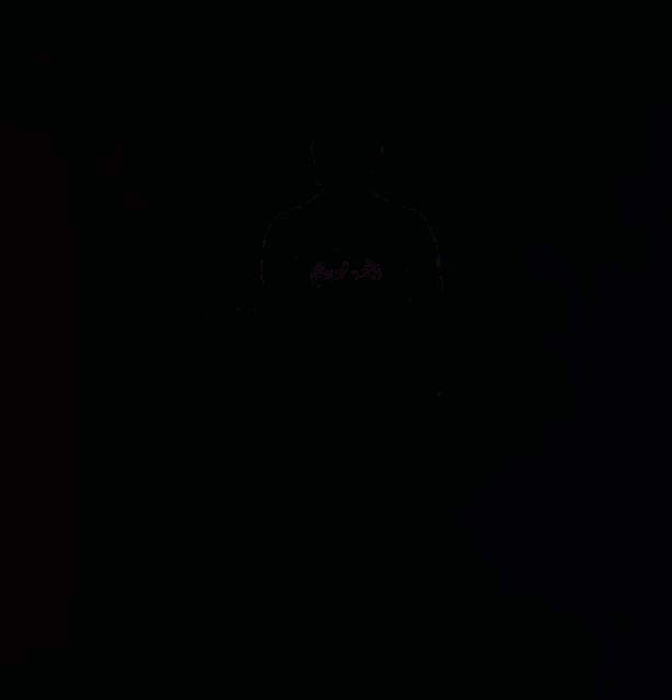 a pixel art of a man with a batman shirt holding a sign that says proxii