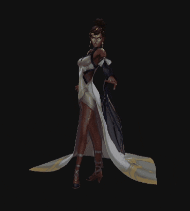 a 3d model of a woman in a long dress