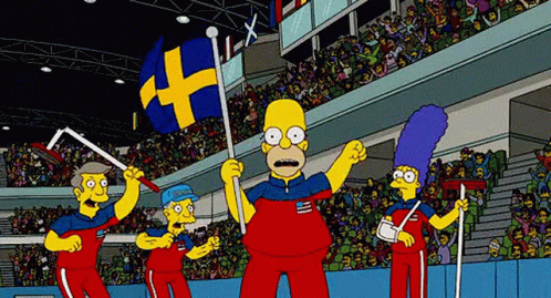 The Simpsons Sweden GIF - The Simpsons Sweden Olympics GIFs
