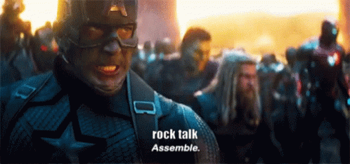 Rock Talk Avengers GIF - Rock Talk Avengers GIFs