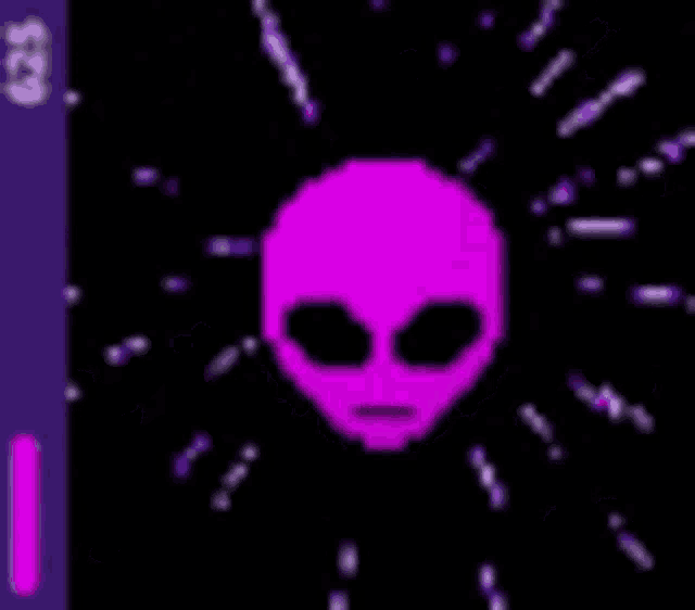 a purple circle in the middle of a black background