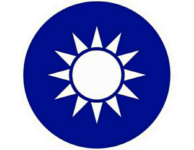 six different colored circles with white stars and chinese writing on them