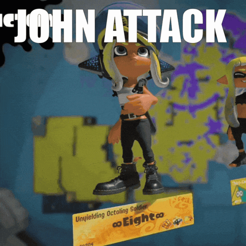 a video game character named john attack is shown