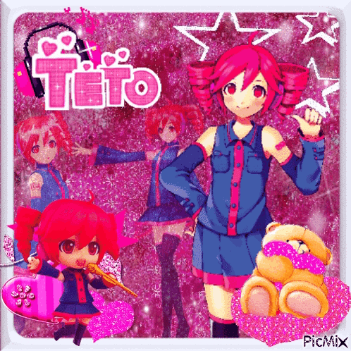 a picture of a girl with red hair and the word tito