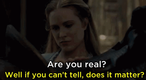 Westworld Are You Real GIF - Westworld Are You Real Does It Matter GIFs