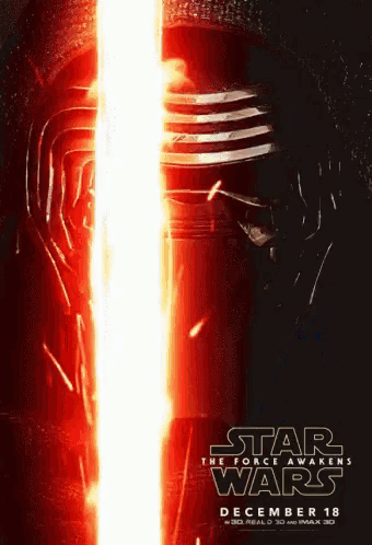 a poster for star wars the force awakens on december 18th