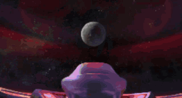a close up of a cartoon character with its mouth open