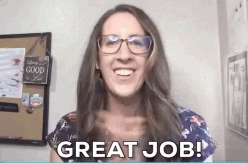 Great Job Amy Airom GIF - Great Job Amy Airom Way To Go GIFs