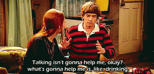 Talking Doesn'T Always Help GIF - That70s Show Talking Drinking GIFs