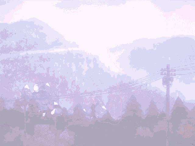 a cartoon drawing of a robot in a forest