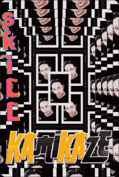 a poster with a maze and the word " kanikaze " on it