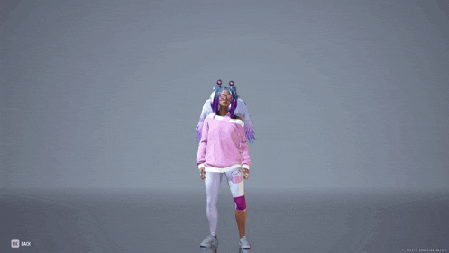a screenshot of a video game shows a girl with angel wings and a ghost