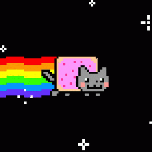 Neon Cat Cute GIF - Neon Cat Cute Rainbow GIFs