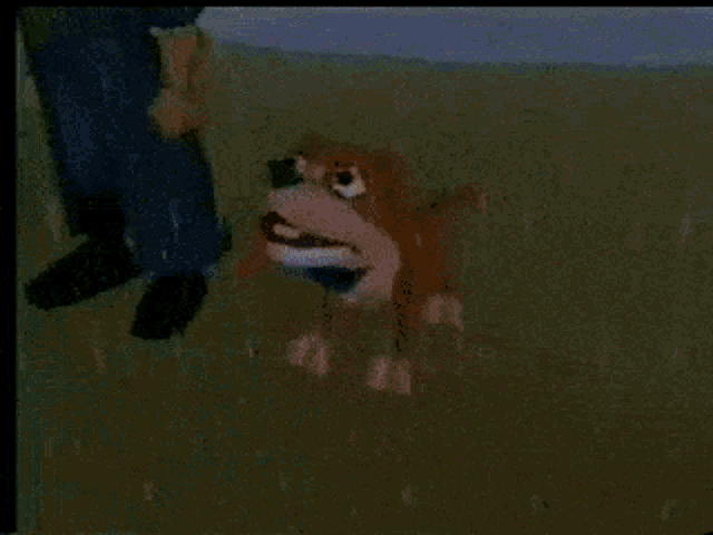 a cartoon of a man in a cowboy hat in the rain