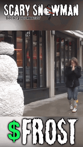 Frost Scary Snowman GIF - Frost Scary Snowman Fight GIFs