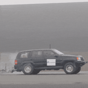 a truck with the word nordvpn on it