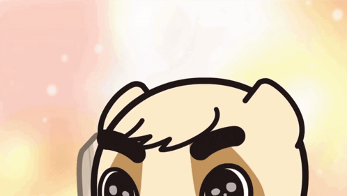 a cartoon character talking on a phone with a big smile on his face