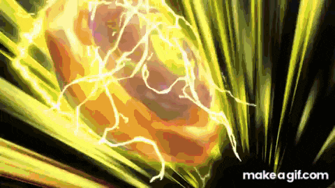 a cartoon drawing of a heart with lightning coming out of it