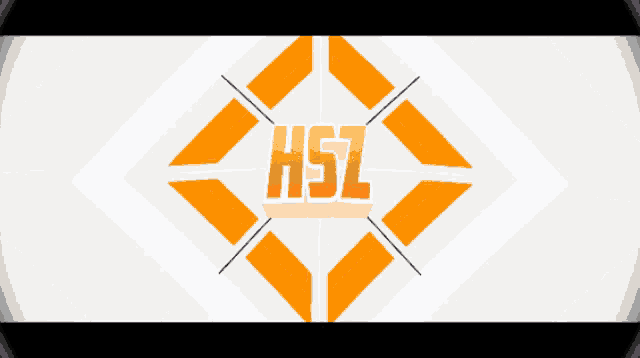 an orange and white background with a hs7 logo