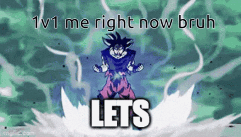 1v1me Bruh Anime GIF - 1v1me Bruh Anime Goku Ultra Instinct GIFs