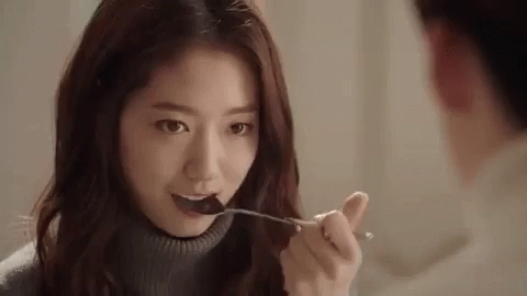Eating Looking At Your Crush GIF - Eating Looking At Your Crush Eating Together GIFs