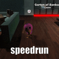 a picture of a hallway with the words speedrun written on the bottom
