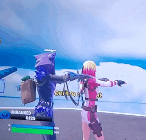 a screenshot of a video game shows two characters one of which is unranked 0/25