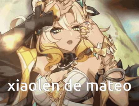 xiaolen de mateo is written on a picture of a girl
