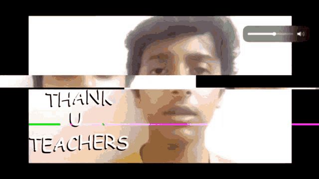 a video of a boy with the words thank u teachers on the bottom