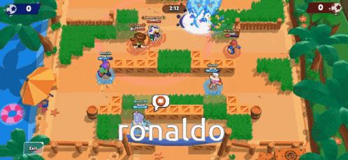 a screenshot of a video game with the name ronaldo on it