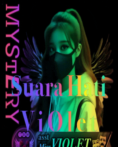 a poster for mystery suara hati violet