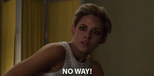 No Way Kristen Stewart GIF - No Way Kristen Stewart Sabina Wilson GIFs
